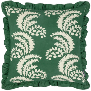 Montrose 50x50 Feather Filled Cushion Bottle Green - Canwell Interiors Limited - Riva