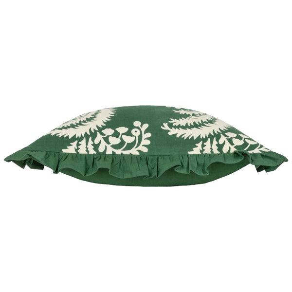 Montrose 50x50 Feather Filled Cushion Bottle Green - Canwell Interiors Limited - Riva
