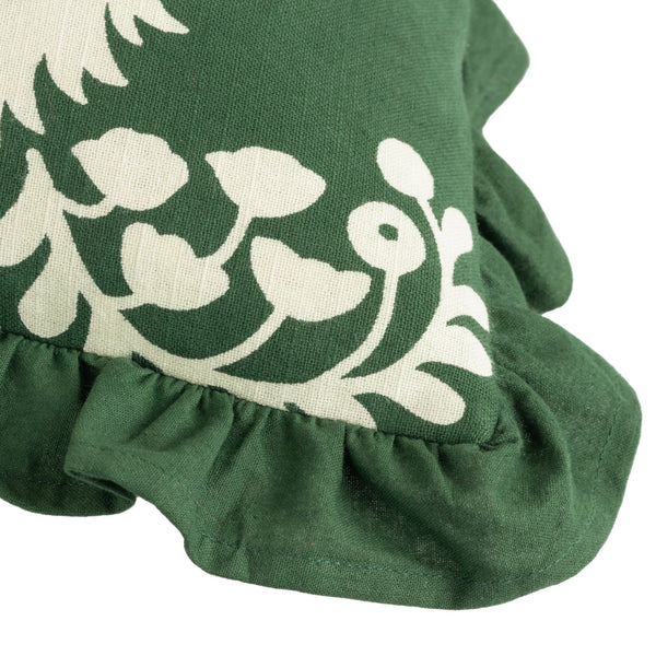 Montrose 50x50 Feather Filled Cushion Bottle Green - Canwell Interiors Limited - Riva