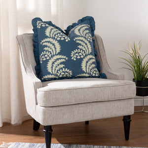 Montrose 50x50 Feather Filled Cushion French Blue - Canwell Interiors Limited - Riva