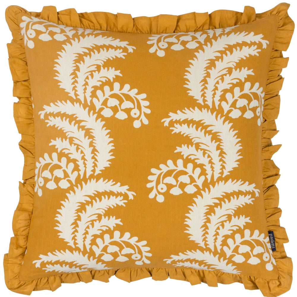 Montrose 50x50 Feather Filled Cushion Ochre - Canwell Interiors Limited - Riva