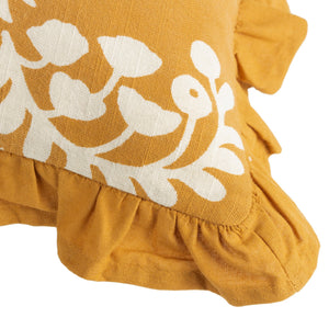 Montrose 50x50 Feather Filled Cushion Ochre - Canwell Interiors Limited - Riva