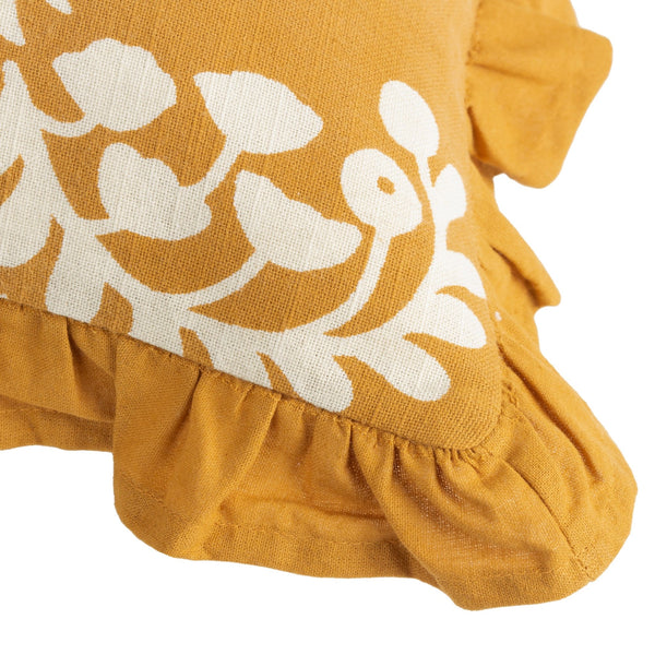 Montrose 50x50 Feather Filled Cushion Ochre - Canwell Interiors Limited - Riva