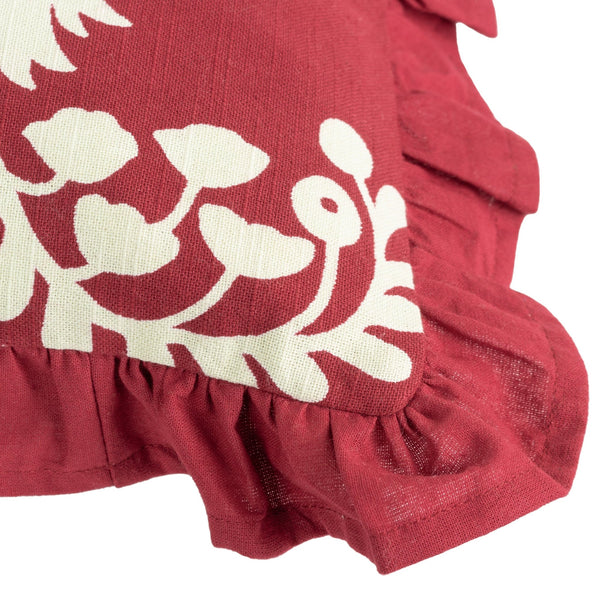 Montrose 50x50 Feather Filled Cushion Redcurrent - Canwell Interiors Limited - Riva