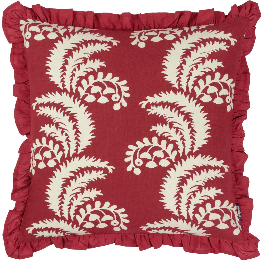 Montrose 50x50 Feather Filled Cushion Redcurrent - Canwell Interiors Limited - Riva