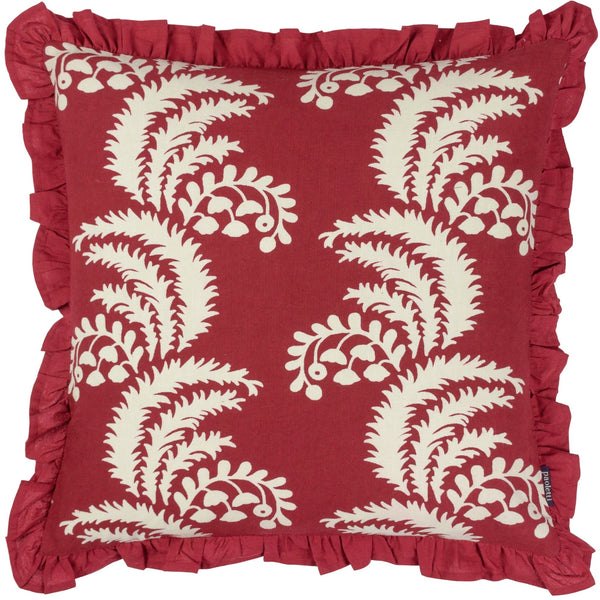 Montrose 50x50 Feather Filled Cushion Redcurrent - Canwell Interiors Limited - Riva