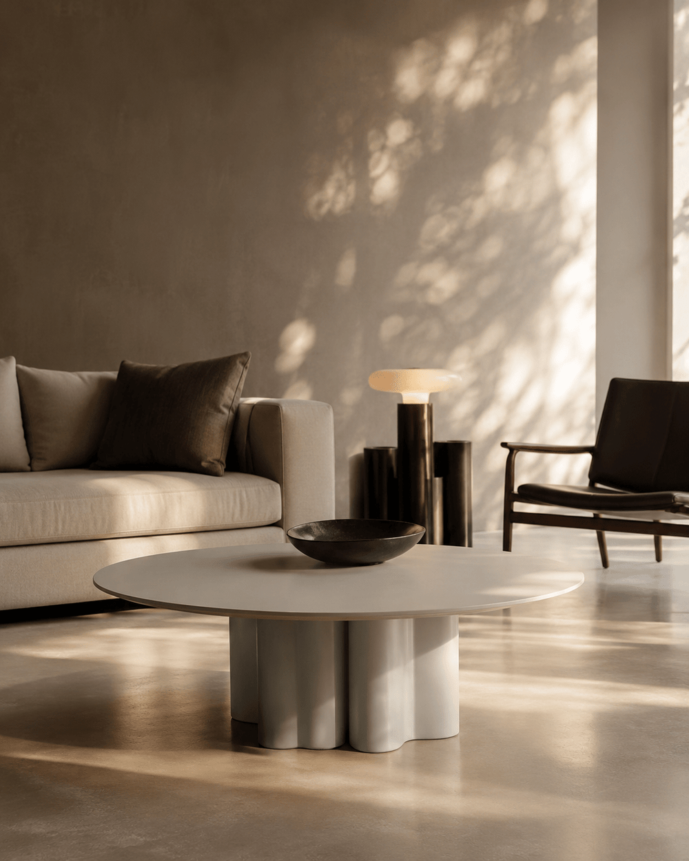 Moon Coffee Table - Matte Beige - XShowhome Limited - Tommy Franks
