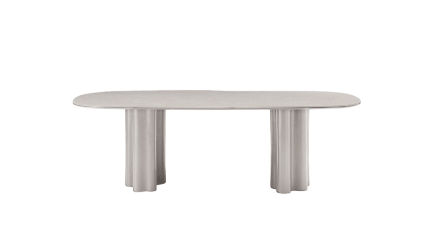Moon Dining Table 240 - Matte Beige - XShowhome Limited - Tommy Franks