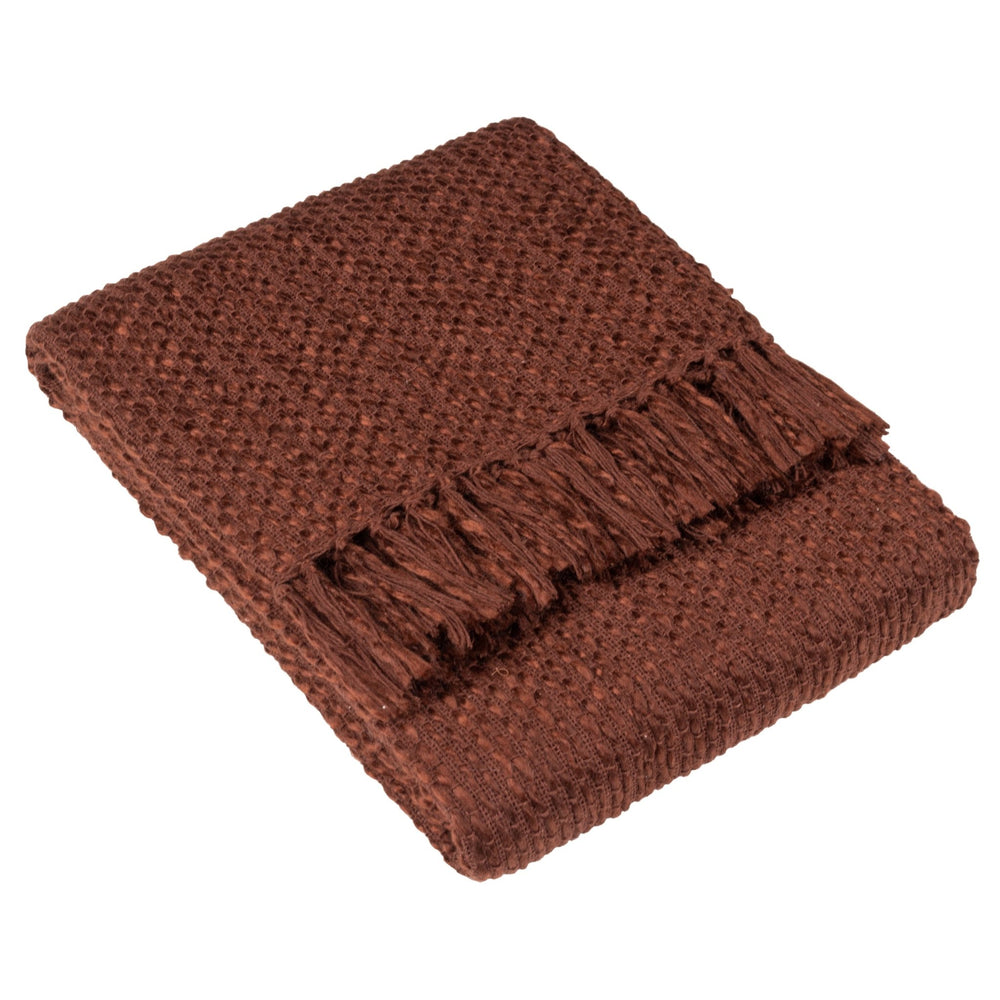 Morni Throw 130x180 Chestnut - Canwell Interiors Limited - Riva