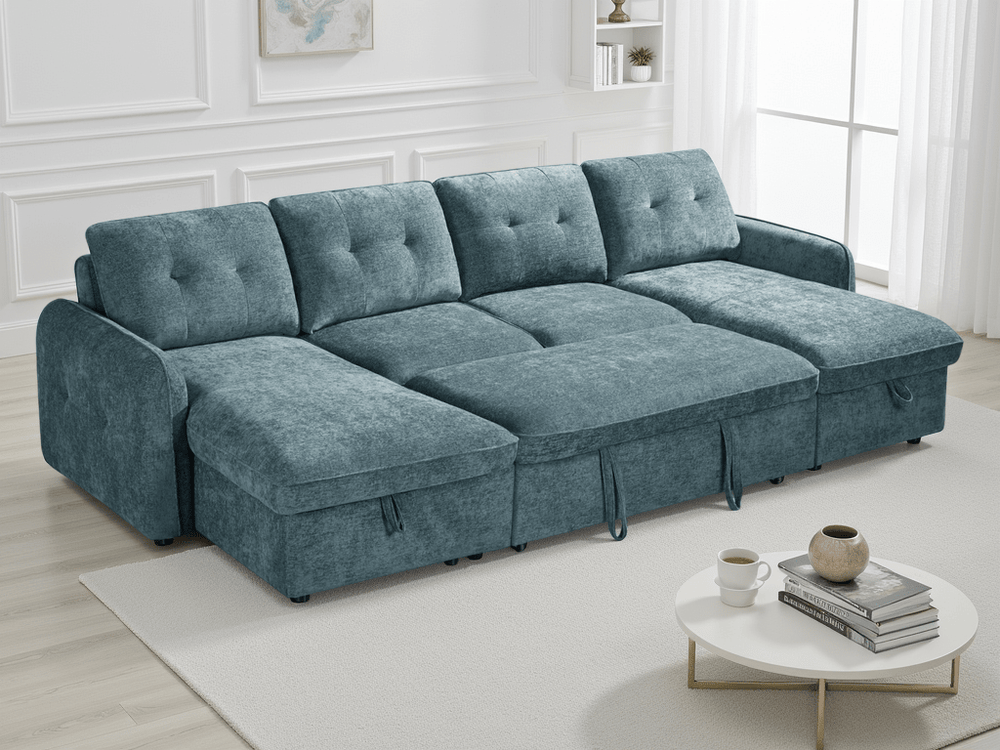 Moscow Sofabed Blue U Shape Corner - XShowhome Limited - Xshowhome