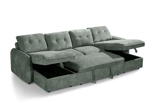 Moscow Sofabed Green U Shape Corner - XShowhome Limited - Xshowhome