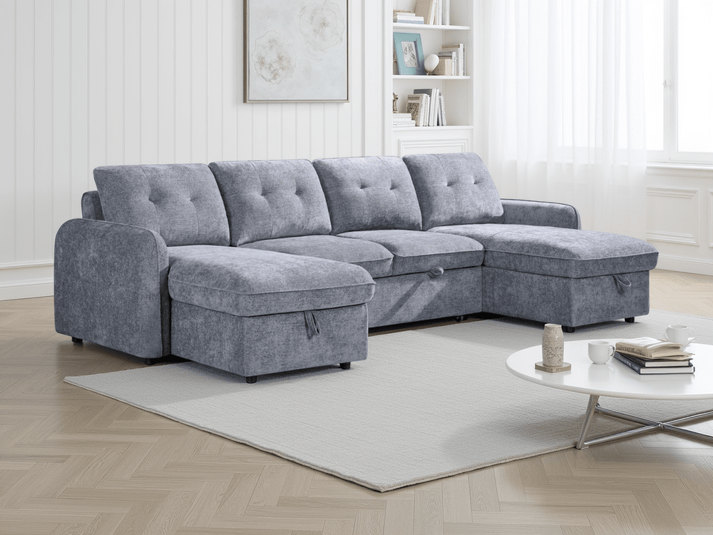 Moscow Sofabed Grey U Shape Corner - XShowhome Limited - Xshowhome