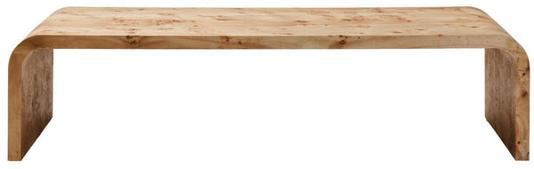 Mota Burl Wood Design Curved Coffee Table - Canwell Interiors Limited - Xshowhome