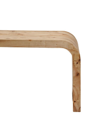 Mota Burl Wood Design Curved Coffee Table - Canwell Interiors Limited - Xshowhome