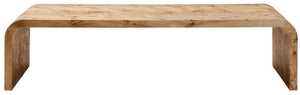 Mota Burl Wood Design Curved Coffee Table - XShowhome Limited - Xshowhome
