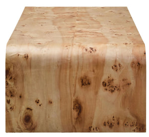 Mota Burl Wood Design Curved Coffee Table - XShowhome Limited - Xshowhome