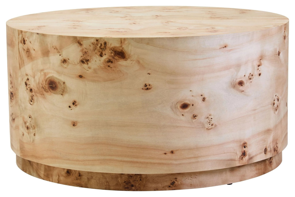 Mota Burl Wood Design Round Coffee Table - XShowhome Limited - Xshowhome