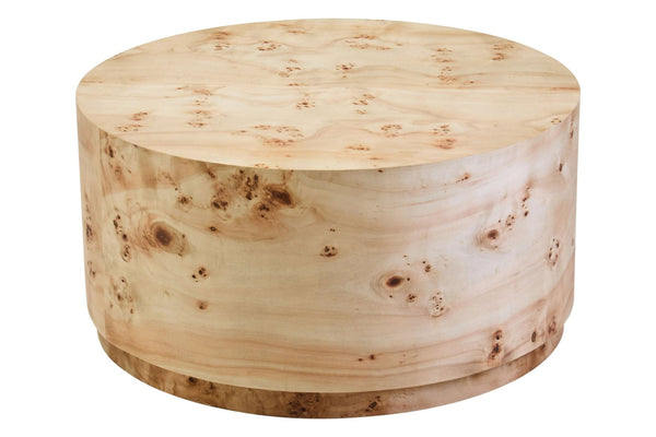Mota Burl Wood Design Round Coffee Table - XShowhome Limited - Xshowhome