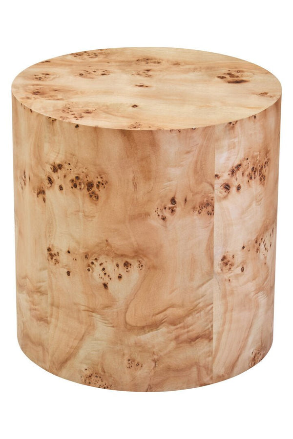 Mota Burl Wood Design Round Side Table - Canwell Interiors Limited - Xshowhome
