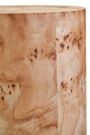 Mota Burl Wood Design Round Side Table - Canwell Interiors Limited - Xshowhome