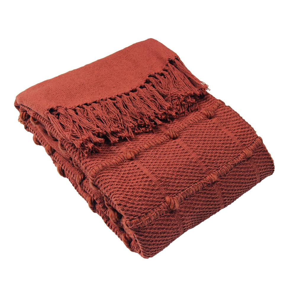 Motti 130x180 Throw Red Clay - Canwell Interiors Limited - Riva