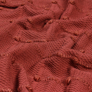 Motti 130x180 Throw Red Clay - Canwell Interiors Limited - Riva