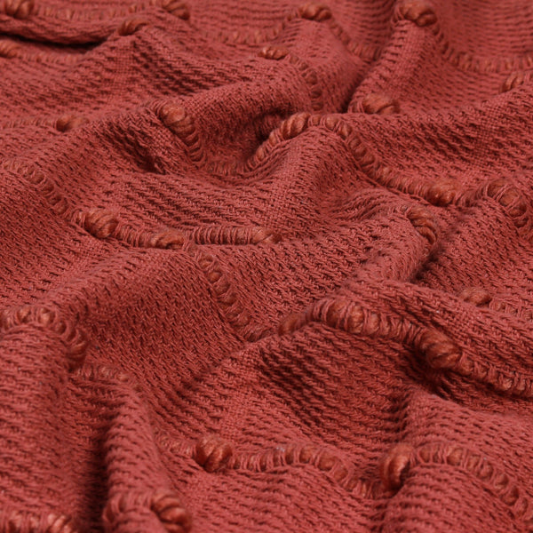 Motti 130x180 Throw Red Clay - Canwell Interiors Limited - Riva