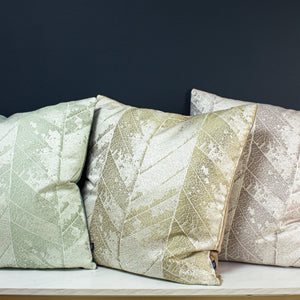 Myall 50x50 Feather Filled Cushion Brass/mocha - Canwell Interiors Limited - Riva