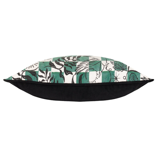 Mythos 30x50 Feather Filled Cushion Green/natural - Canwell Interiors Limited - Riva
