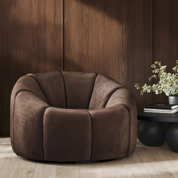 Nao Treacle Swivel Chair - Canwell Interiors Limited - Canwell