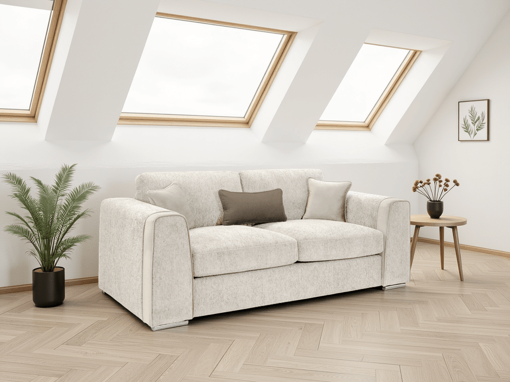 Naples Sofa Beige 3 Seater - XShowhome Limited - Xshowhome
