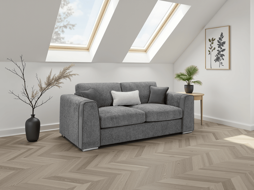 Naples Sofa Grey 3 Seater - XShowhome Limited - Xshowhome