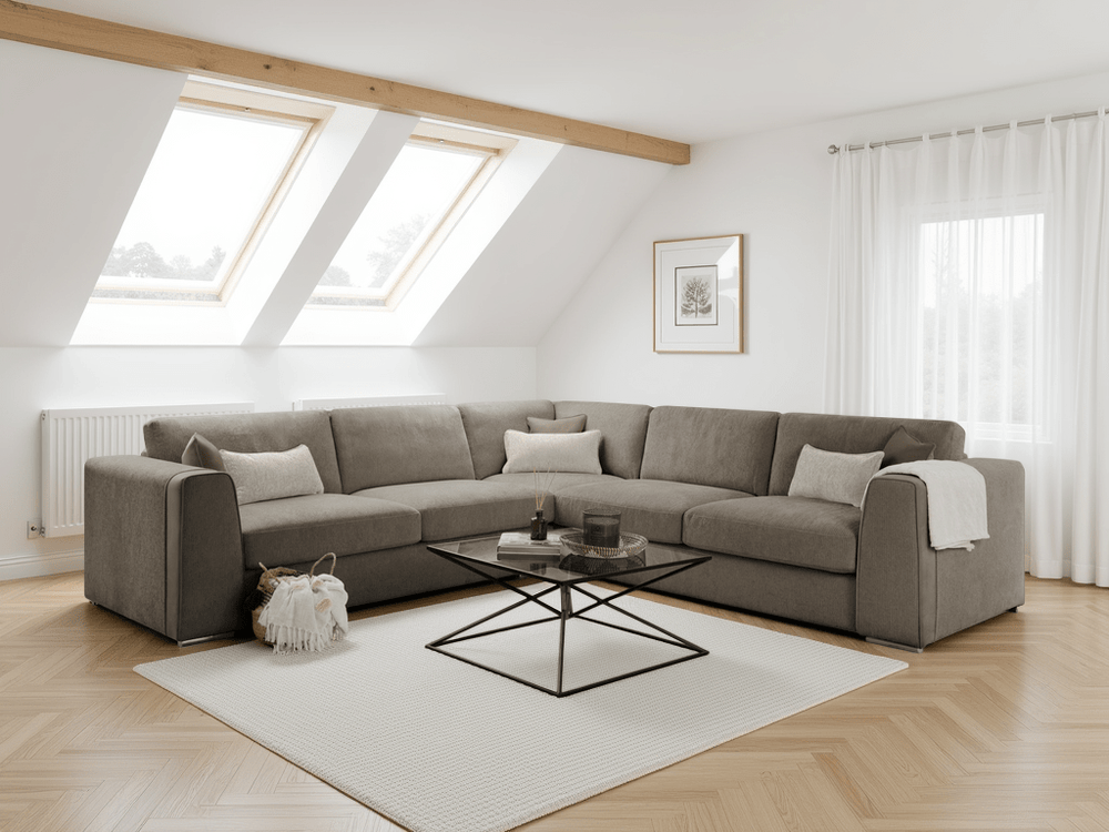 Naples Sofa Mocha Large Corner - XShowhome Limited - Xshowhome