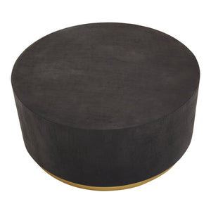 Naro Black And Gold Concrete Look Coffee Table - Canwell Interiors Limited - Xshowhome