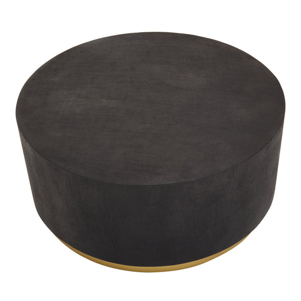 Naro Black And Gold Concrete Look Coffee Table - Canwell Interiors Limited - Xshowhome