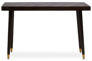 Naro Mango Wood And Gold Finishing Console Table - Canwell Interiors Limited - Xshowhome