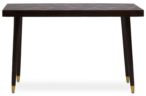 Naro Mango Wood And Gold Finishing Console Table - Canwell Interiors Limited - Xshowhome