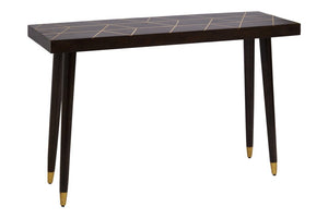 Naro Mango Wood And Gold Finishing Console Table - Canwell Interiors Limited - Xshowhome