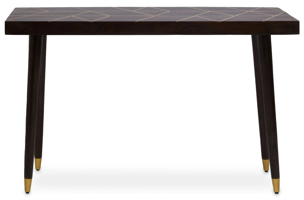 Naro Mango Wood And Gold Finishing Console Table - XShowhome Limited - Xshowhome
