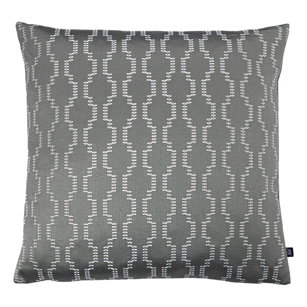 Nash 50x50 Feather Filled Cushion Fog/dark Grey - Canwell Interiors Limited - Riva
