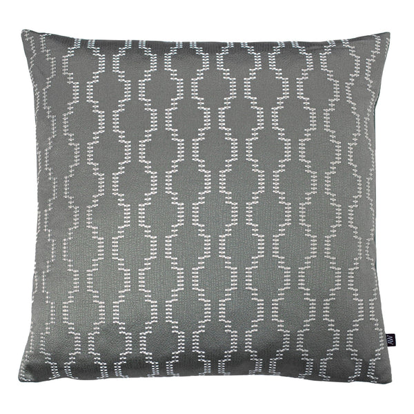 Nash 50x50 Feather Filled Cushion Fog/dark Grey - Canwell Interiors Limited - Riva