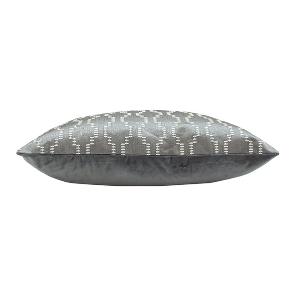 Nash 50x50 Feather Filled Cushion Fog/dark Grey - Canwell Interiors Limited - Riva