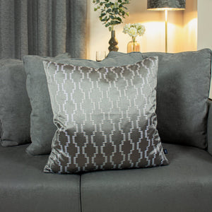 Nash 50x50 Feather Filled Cushion Fog/dark Grey - Canwell Interiors Limited - Riva