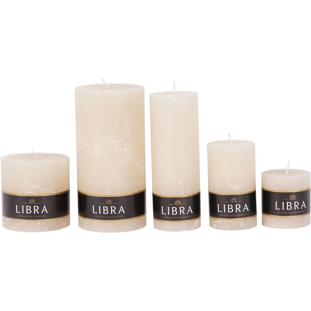 Natural Rustica Pillar Candle 10x10cm - XShowhome Limited - Libra