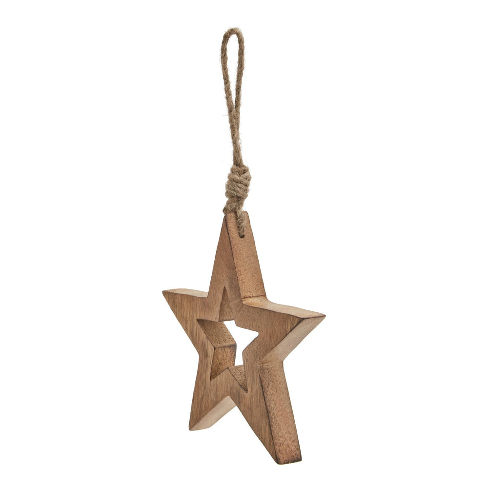 Natural Wooden Hanging Star - XShowhome Limited - Hills