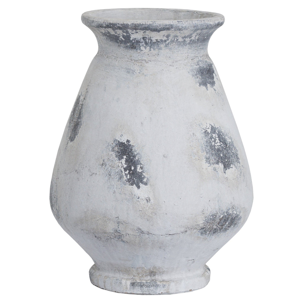 Naxos Large Antique White Vase - Canwell Interiors Limited - Hills