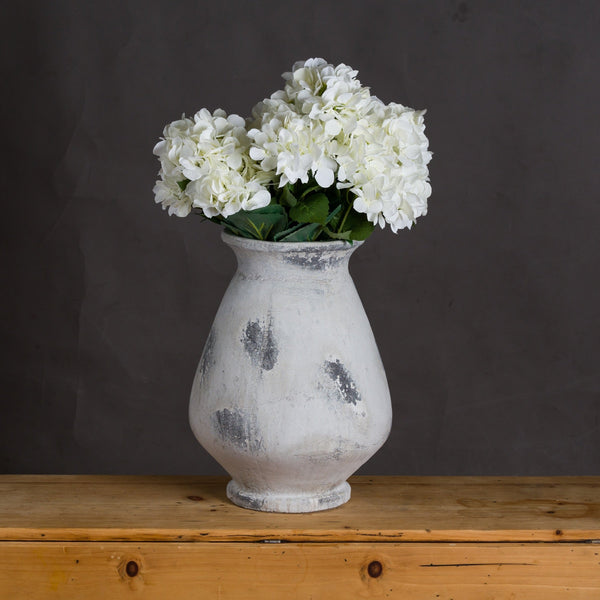 Naxos Large Antique White Vase - Canwell Interiors Limited - Hills