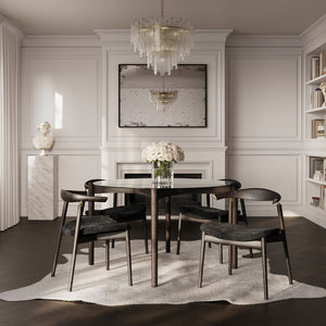 Ned Clear & Chocolate Dining Table - Canwell Interiors Limited - Canwell