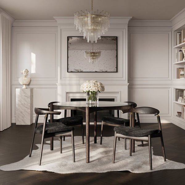 Ned Clear & Chocolate Dining Table - Canwell Interiors Limited - Canwell