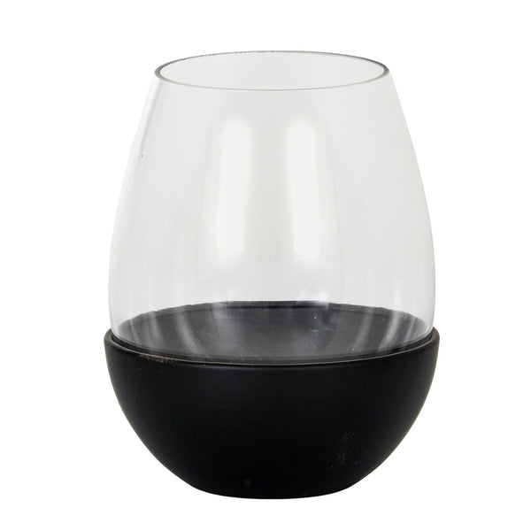 Neris Large Candle Holder with Glass Goblet - Canwell Interiors Limited - Hills